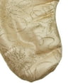 thumbnail image 5 of Northlight 20" Gold Glittered Poinsettia Christmas Stocking, 5 of 6