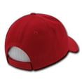 thumbnail image 3 of Decky 206 6 Panel Low Profile Structured Acrylic/Polyester Cap-Red, 3 of 3