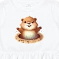 thumbnail image 4 of Inktastic Happy Groundhog Girls Toddler Dress, 4 of 5