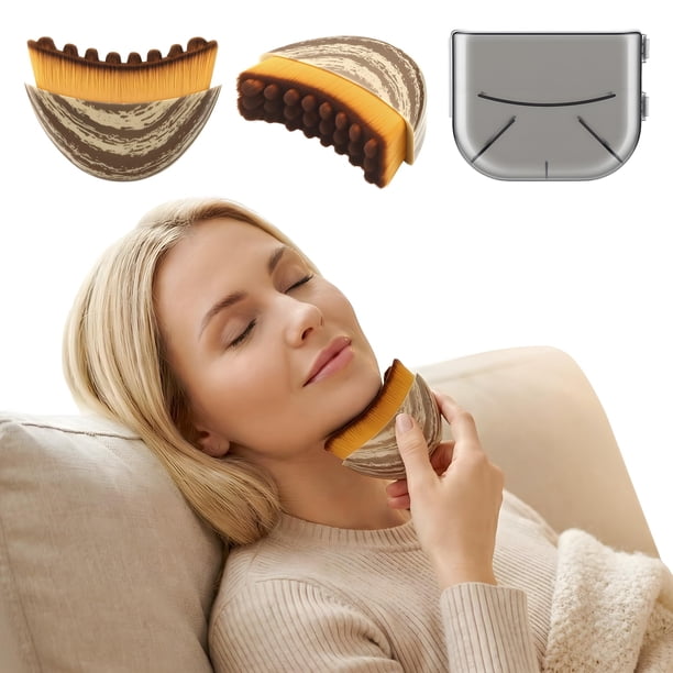 Cepillo facial de contorno linfático, herramienta facial para drenaje linfático