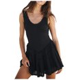 thumbnail image 2 of Pyjamas pour Femmes Zeophrasy Robe d'Été Décontractée Sans Manches Col en V Longue Robe Transparente Moins de 5, 2 of 4