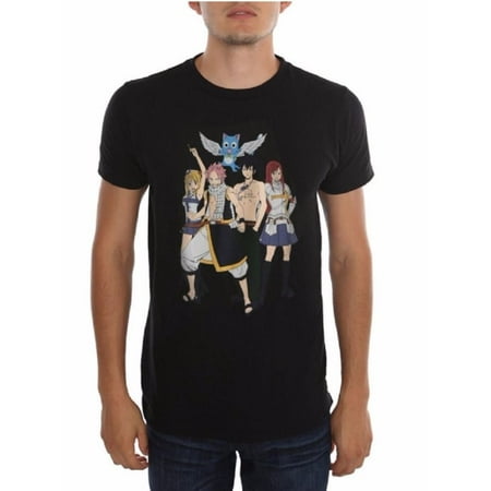 Fairy Tail Main Group Anime Adult T-Shirt