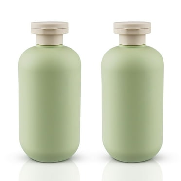 2 pieces 300ml squeeze bottles with flip top, refillable travel container, shampoo/conditioner/shower gel dispenser bottles, hand soap dispenser, bathroom accessories