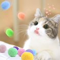 thumbnail image 4 of 100 Pieces Cat Balls Cat Toys Cat Pom Pom Balls Cat Puff Balls Indoor Cats Interactive Play Ball for Cat Kittens Playing and Exercising, Assorted Color 1.2 Inches, 4 of 6