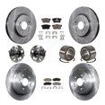 thumbnail image 1 of Transit Auto Front Rear Wheel Hub Bearings Assembly Disc Brake Rotors and Ceramic Pads Kit (10Pc) for Car 2012-2016 Honda CR-V AWD - Left Right Side (Driver Passenger) KBB-128131, 1 of 10