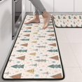 thumbnail image 2 of Kitchen Rugs Sets Of 2,Beige Christmas Tree Pattern Anti Fatigue Kitchen Mat Rugs Non Slip Washable,Decorative Kitchen Floor Mats for Kitchen,Sink,Laundry,17"x47"+17"x47", 2 of 5