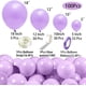 thumbnail image 2 of Kit de arco de guirnalda de globos morados, 100 unidades de globos morados claros de diferentes tamaños, 18+12+10+5 pulgadas, globos morados pastel, decoración de mariposas para baby shower, globos d JAMW Sencillez, 2 of 5
