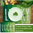thumbnail image 4 of St. Patrick''s Day Green Placemats Set of 4, Lucky Charms Vintage Dining Table Place Mats, Irish Holiday Kitchen Decor Home Decoration 12 x 18 Inch, 4 of 5