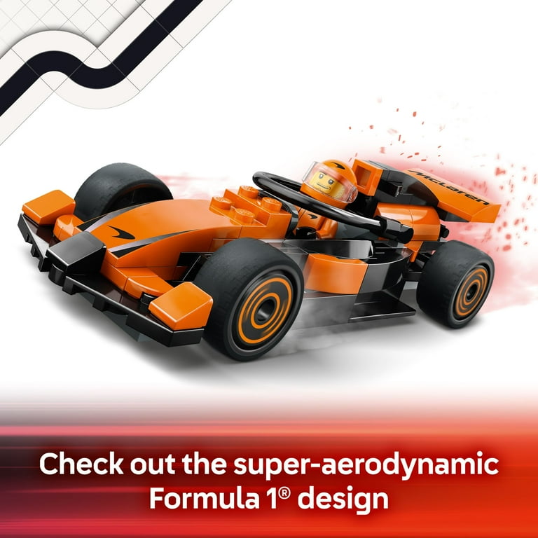 LEGO, F1 Driver with McLaren Race Car, 60442 Model Car Kit for