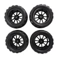 thumbnail image 3 of RC Tires And Wheels Rim Set, Black RC Short Course Truck Tires For Replacement, 3 of 8