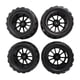 thumbnail image 3 of RC Tires And Wheels Rim Set, Black RC Short Course Truck Tires For Replacement, 3 of 8