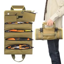 Multi-Purpose Oxford Cloth Tool Bag In Durable khaki For Woodworking And Repair
