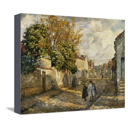 Street Scene Lagny Scene De Rue Lagny Stretched Canvas Print Wall Art By Henri Lebasque Walmart Com