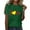 Green, variant on yunLCZ Women Shirts 2025 Summer Women's Baseball Print T Shirt