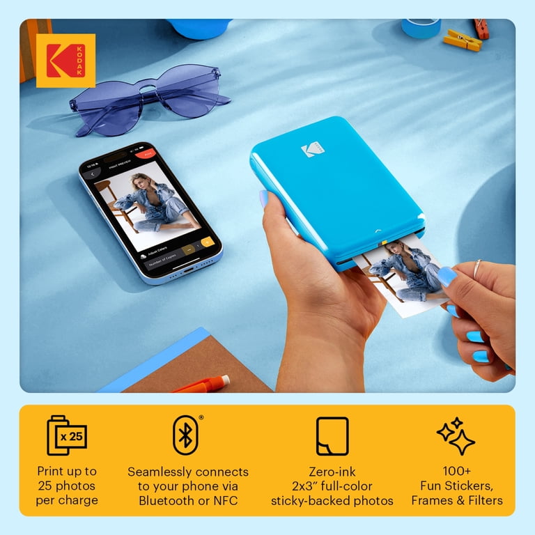 Kodak Step Wireless Mini Picture Printer 2x3, Portable, Bluetooth