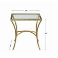 thumbnail image 4 of Uttermost Alayna Contemporary Metal and Glass End Table in Gold, 4 of 5