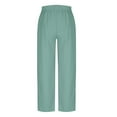 thumbnail image 6 of Roncen Women's Solid Color Jogger Pants - Sporty Casual Elastic Waist Trousers with Drawstring & Wave Crease Pockets, 6 of 8