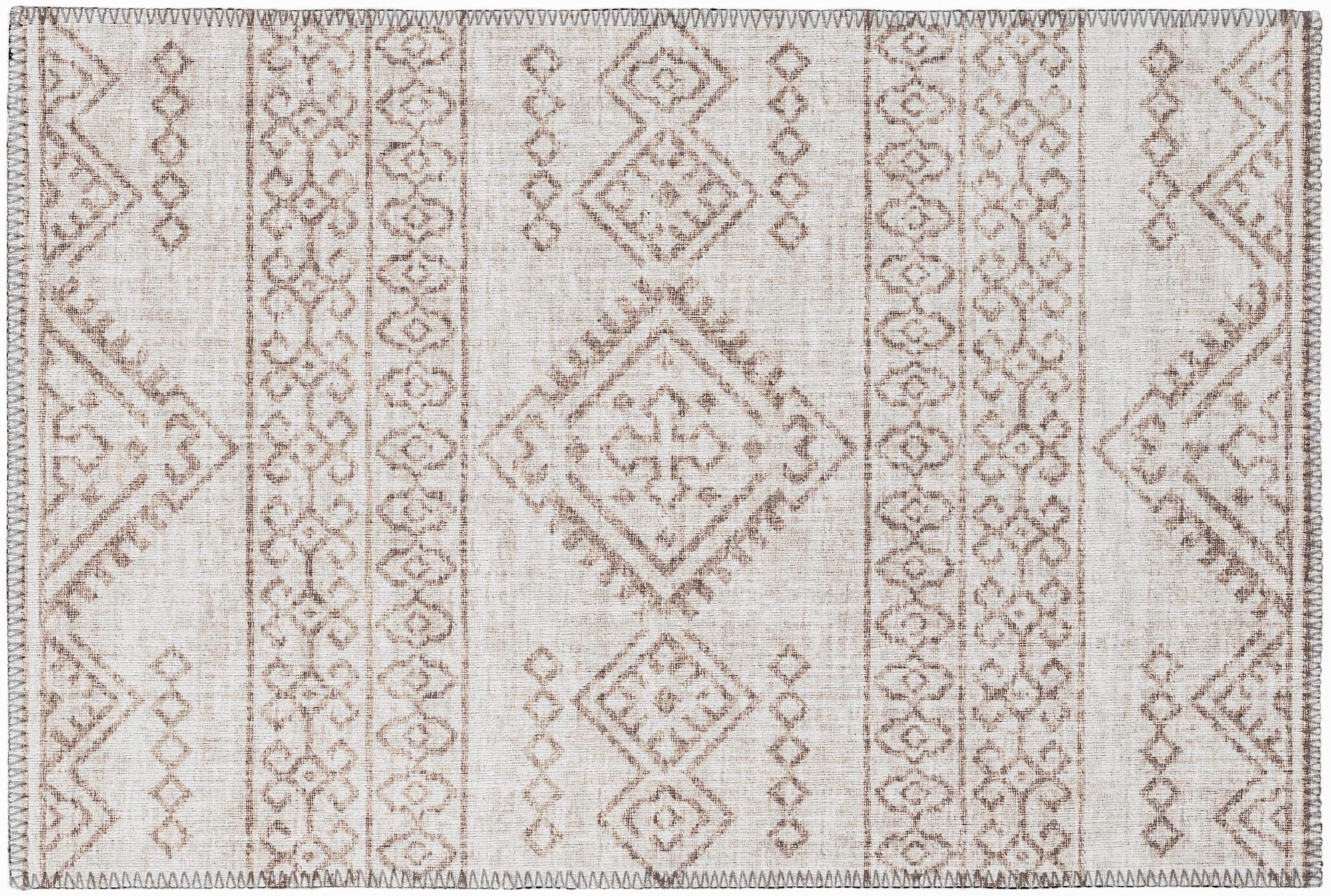 Yuma Indoor/Outdoor Beige Southwest 1'8" x 2'6" NonSkid Accent Rug