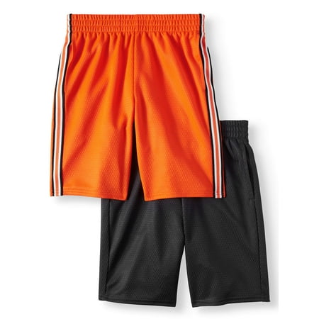Athletic Works Dazzle Shorts Value, 2-Pack Set (Little Boys & Big