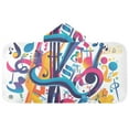 thumbnail image 5 of Yayeee Kids Hooded Towels Toddler Soft Absorbent Beach Bathing Wrap 50" x 23.5", Musical Pattern, 5 of 5