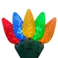 thumbnail image 2 of Wintergreen Lighting C6 Multicolor Christmas Lights LED String Lights, Set of 70 Lights on Green Wire, 24 Ft - Indoor/Outdoor Lighting, 2 of 7