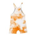 thumbnail image 3 of Odeerbi 5-14 Years Kids Girls Summer Jumpsuit Cute Tie-Dye Camisole Romper Casual Breathable Comfortable Overalls Bib Overall Shorts with Pockets, 3 of 5