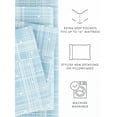 thumbnail image 3 of Comfort Canopy - 4 Piece Light Blue Polka Dot Patterned Bed Sheets for Queen Size Bedding, 3 of 11