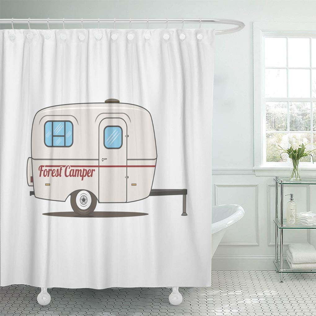 CYNLON Colorful Vintage Rv Car Retro Recreational Vehicle Camper Van