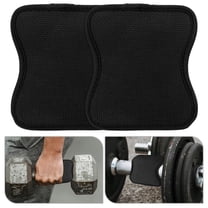 AURARMLET 2Pcs Dumbbell Palm Pads Gym Accessories for Fitness Enthusiasts Black Neoprene Detachable