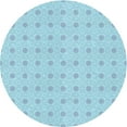 thumbnail image 1 of Ahgly Company Machine Washable Indoor Round Transitional Crystal Blue Area Rugs, 7' Round, 1 of 7