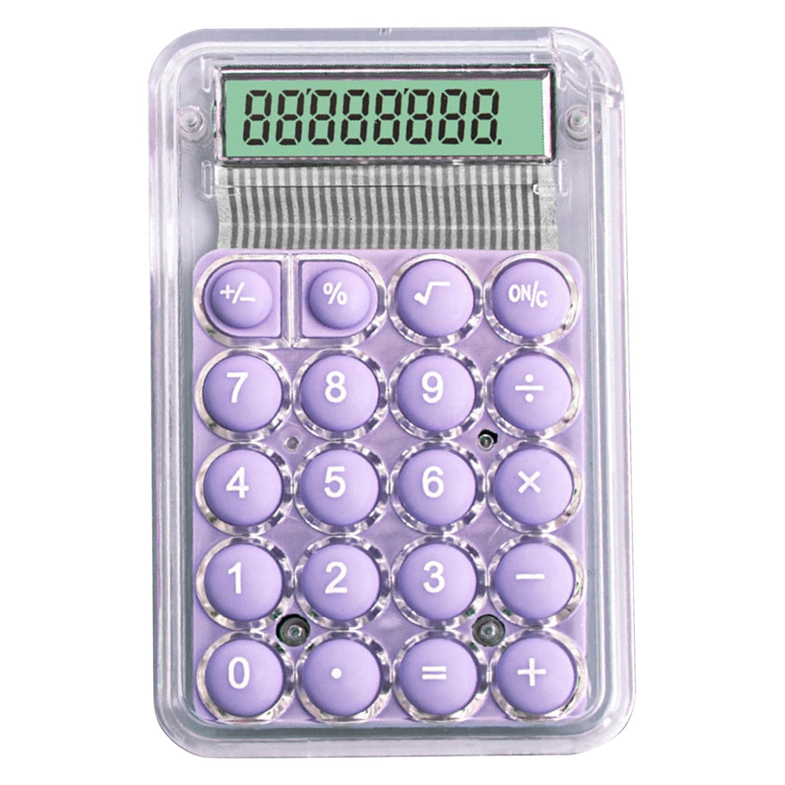 &Craft&Stationery Mechanical Calculator 8 Digit Large LCD Display with Mechanical Buttons Handheld Calculator for