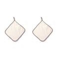 thumbnail image 3 of Monstrate Paño de cocina Olla absorbente Vajilla Aceite antiadherente Trapo de grueso Toalla de baño Herramientas de limpieza Beige Blanco beis blanco 2piezas Monstrate CBP073046, 3 of 6