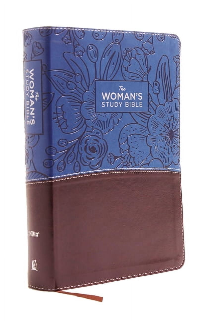 新品未使用　The Woman’s Study Bible Niv, the Woman's Study Bible, Leathersoft, Blue, Full-Color, Thumb