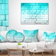 thumbnail image 4 of Designart Blue Mosaic Cubes - Contemporary Throw Pillow - 18x18, 4 of 5