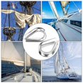 thumbnail image 3 of Wire Rope Cable Thimbles, 2Pcs M20 Stainless Steel Thimbles for 10mm Diameter Wire Rope Rigging, 12.1oz, 3 of 5