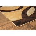 thumbnail image 4 of Alfombra GLORY RUGS moderna círculos marrones geometría 120 x 180 cm, 4 of 6