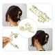 thumbnail image 5 of pieza de pinzas de metal para el cabello, pinzas para el cabello, pasadores para el cabello para mujeres, tono dorado, 4.69''x2.44''x1.02'', 5 of 7