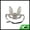 Bronze, variant on Unique Bargains 1 Box Elegant Lace Long-Ear Bunny Half Face Party Mask Bronze