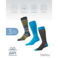 thumbnail image 6 of MeMoi Stripe Rush Cotton Blend Crew Sock 3 Pack - Mens - Male, 6 of 7