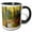 Black/White, variant on 3drose, Alaska, Denali National Park. a Hiking Trail Through Fall Foliage, 15oz Mug
