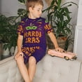 thumbnail image 4 of Balery Mardi Gras2 Conjunto de Pijama Infantil de Manga Corta con Estampado – Ropa de Dormir de Algodón Suave-Small, 4 of 6