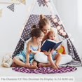 thumbnail image 4 of Leopard Skin Pattern Pink Modern Round Soft Area Rugs 2.6ft Anti-Slip Cute Circle Carpet for Teen Girls Room, Circular Rug for Nursery Room, Dorm, Cute Room Decor for Baby, 4 of 7