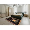 thumbnail image 4 of Ahgly Company Indoor Rectangle Abstract Sienna Brown Area Rugs, 4' x 6', 4 of 6