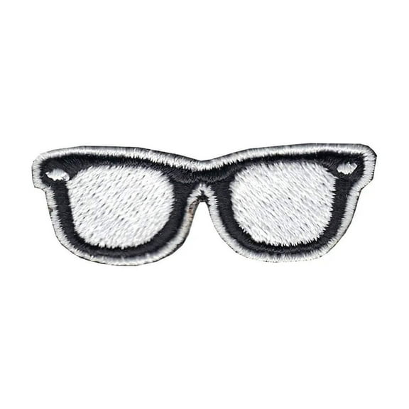 Glasses Embroidered Iron On Patch