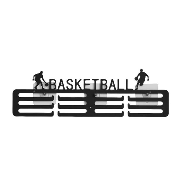 koolsoo Support de Présentation pour Médailles et Récompenses, Organisateur d'Étagère, Porte-Médailles, Basketball