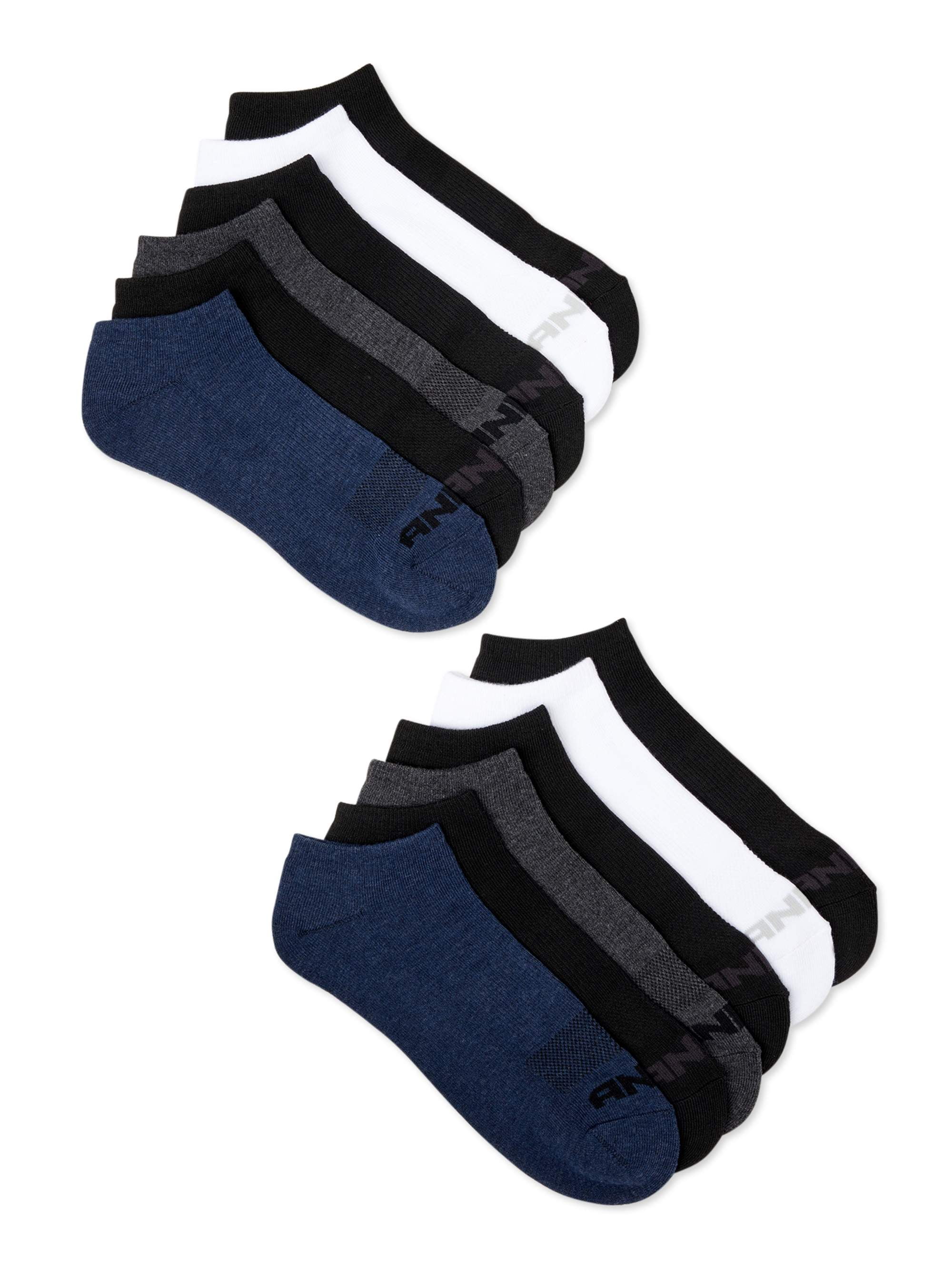 AND1 Men's Cushion Low Cut Sock, 12 Pack
