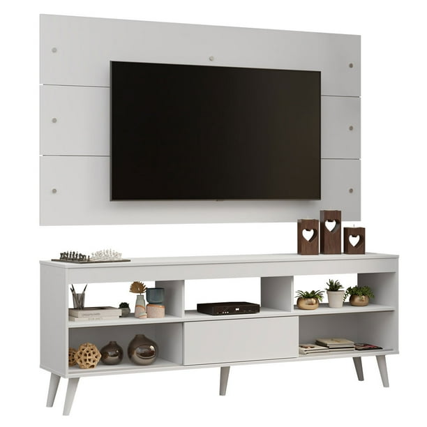 Mueble Mesa Para Tv Rack Madesa Detroit y Panel Hasta 65 BB