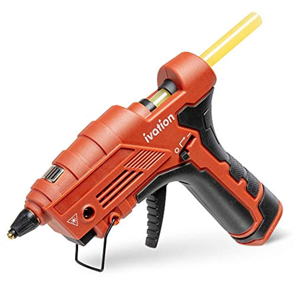 Ivation Cordless Butane Powered Glue Gun, Fast HeatUp Gas Powered Hot