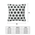 thumbnail image 2 of Throw Pillow Covers, Soccer Soft Square Pillow Cases with Invisible Zipper for Couch Bed Sofa, Farmhouse Fall Home Decor 20"x20", 2 of 7