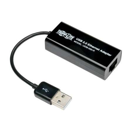 UPC: 0037332163127 | Tripp Lite Usb 2.0 Hi-speed To Gigabit Ethernet Nic Network Adapter White 10/100 Mbps – Network Adapter – Usb 2.0 – 10/100 Ethernet – Black